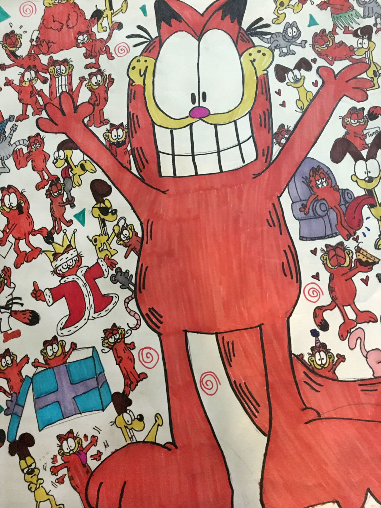 Many faces of Garfield